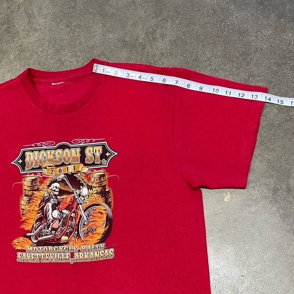 Vintage 2011 Sturgis Motorcycle Rally T-Shirt Skull Grunge - Picture 6 of 7